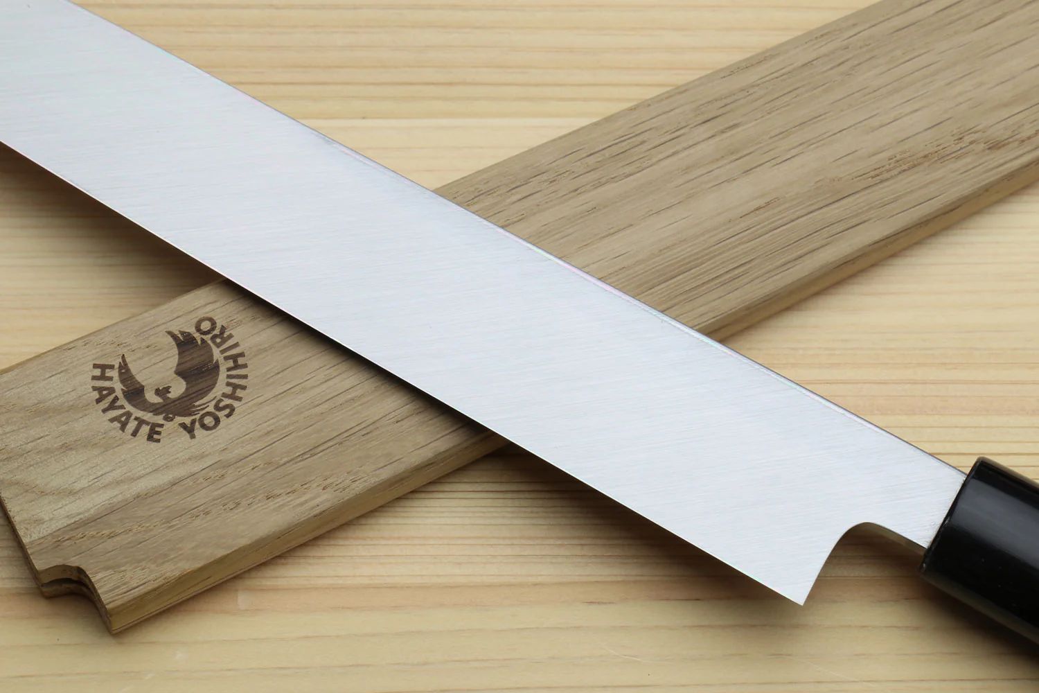 Yoshihiro Kasumi White Steel Yanagi Sushi Sashimi Japanese Knife Magnolia Handle - Image 4