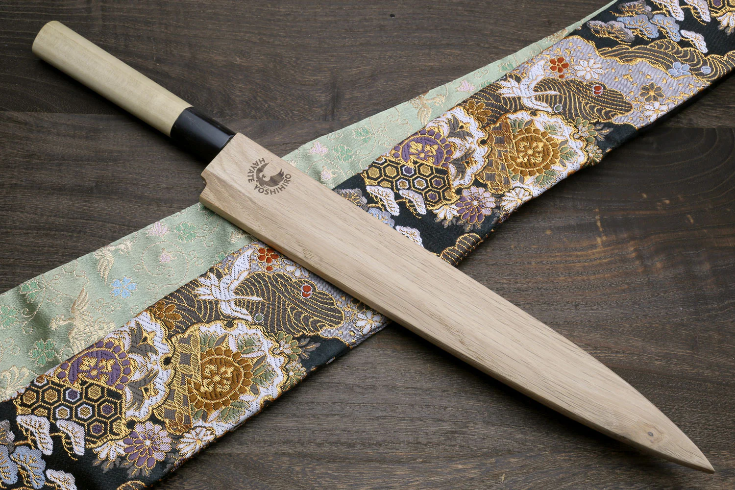 Yoshihiro Kasumi White Steel Yanagi Sushi Sashimi Japanese Knife Magnolia Handle - Image 8