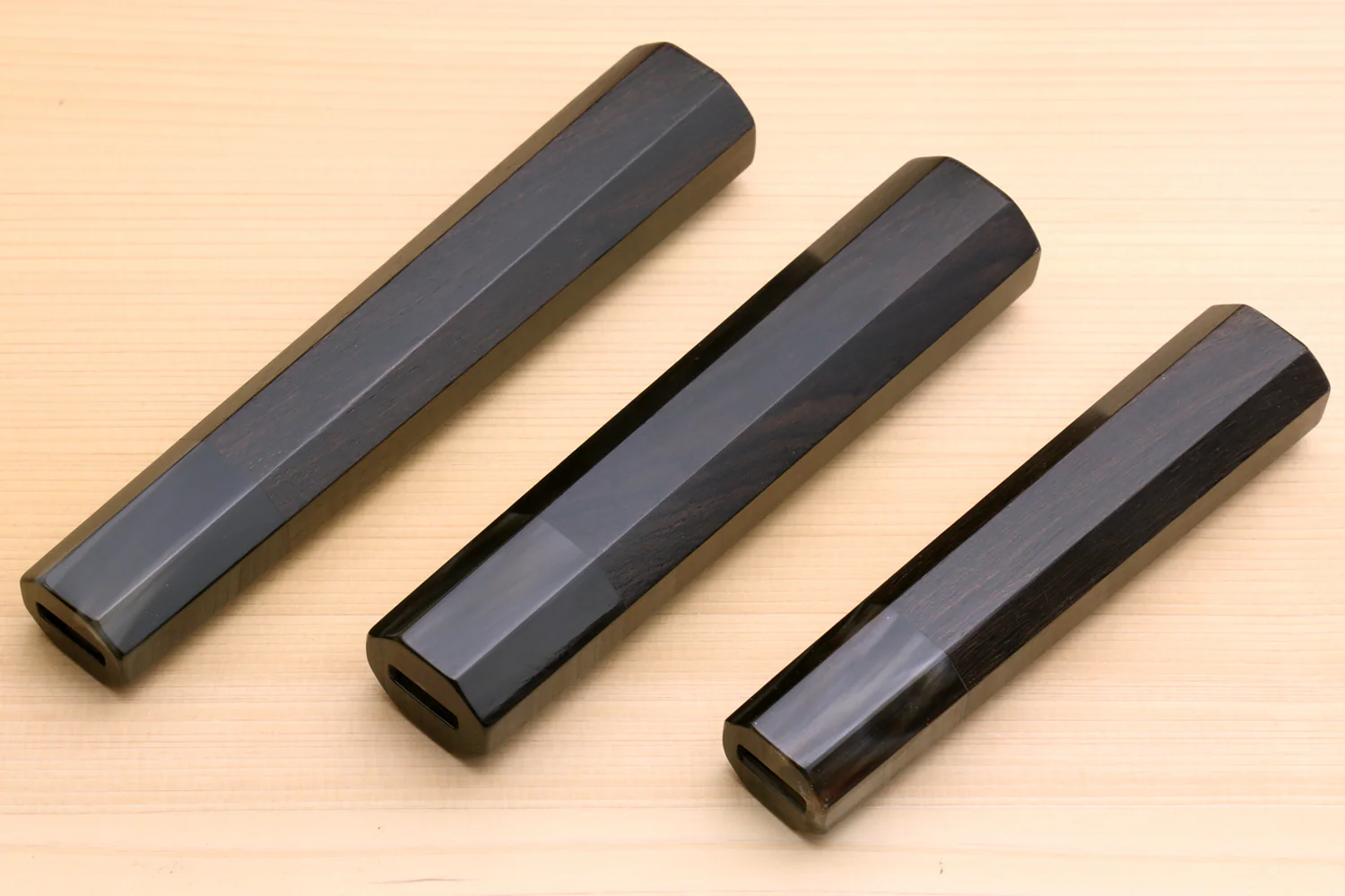 Yoshihiro Ebony Handle with Water Buffalo Horn Bolster for Yanagi Knife - Image 5