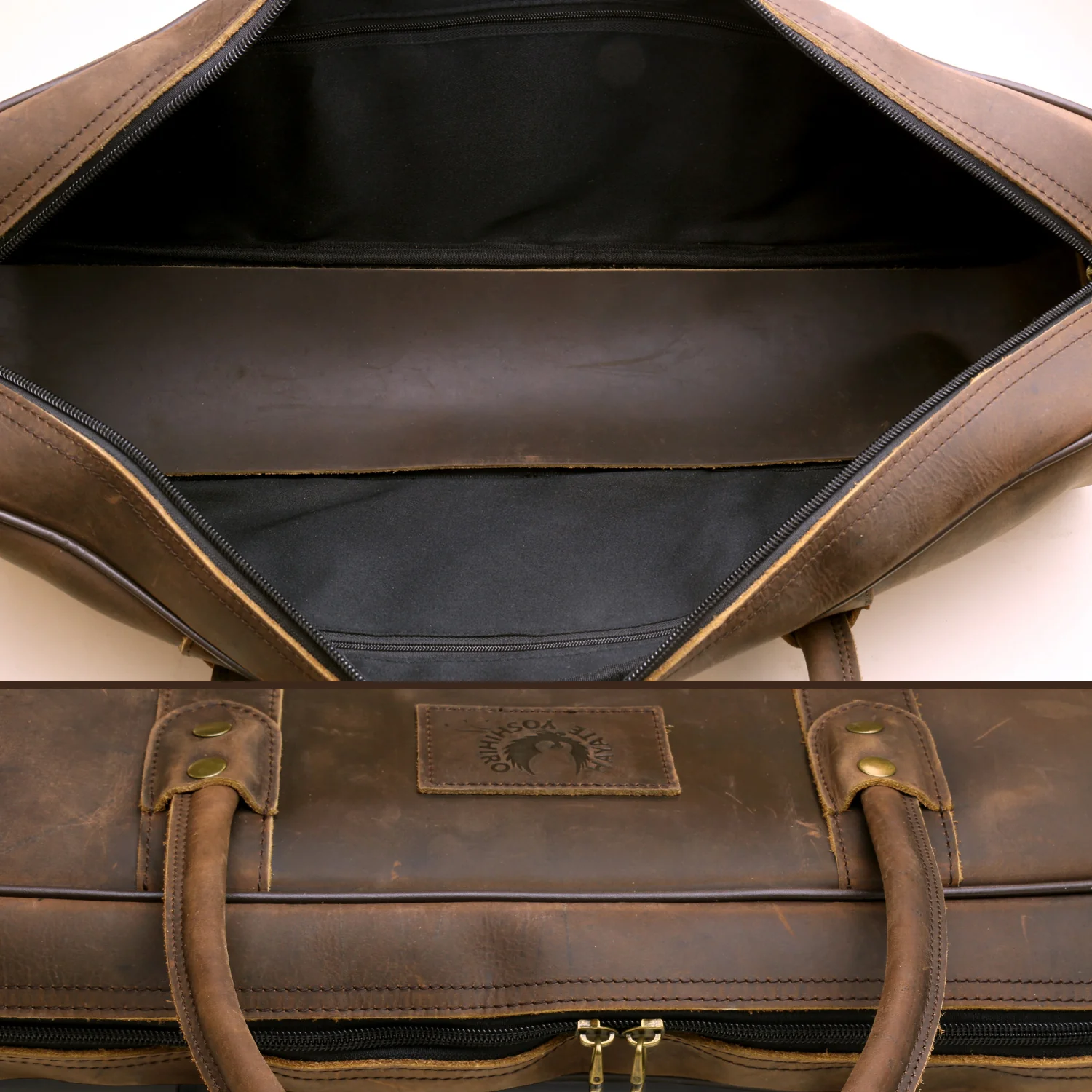 Yoshihiro Genuine Natural Leather Knife Culinary Bag (Brown) - Image 8