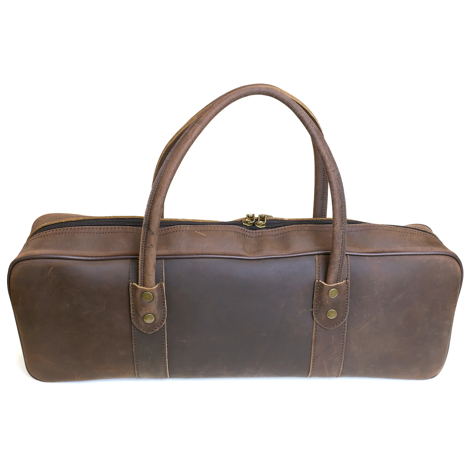 Yoshihiro Genuine Natural Leather Knife Culinary Bag (Brown) - Image 9