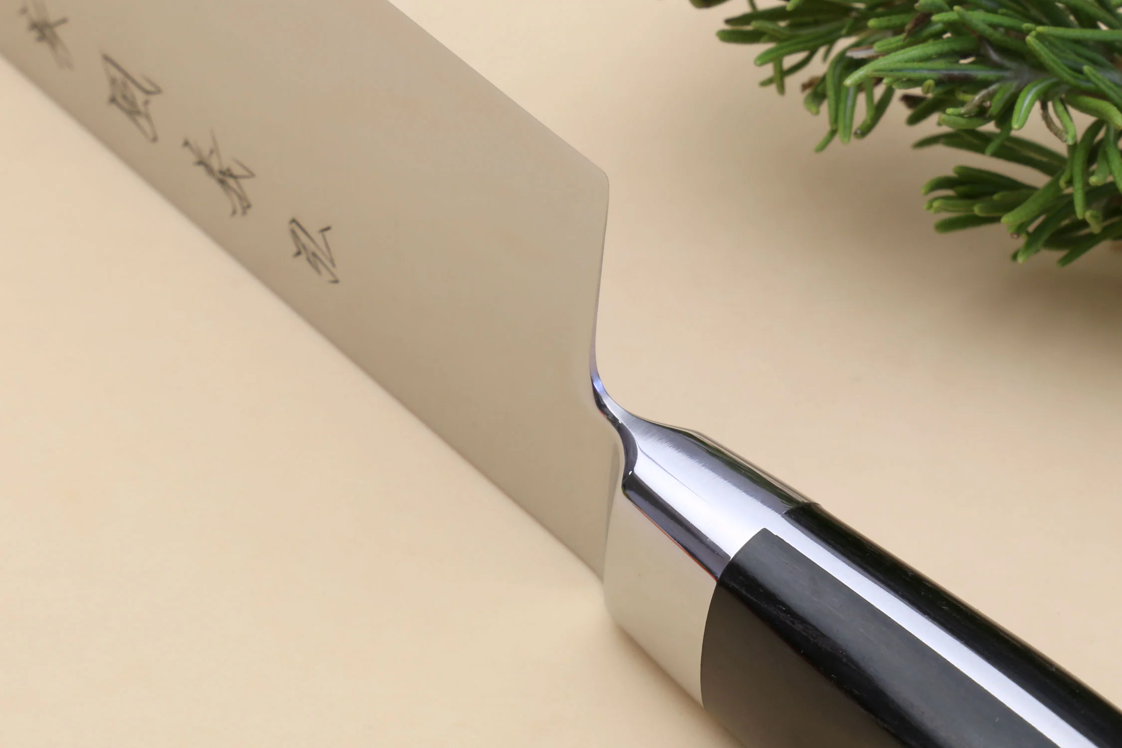 Yoshihiro High Speed Steel Kiritsuke Multipurpose Chefs Knife (Black Pakkawood Handle) - Image 7