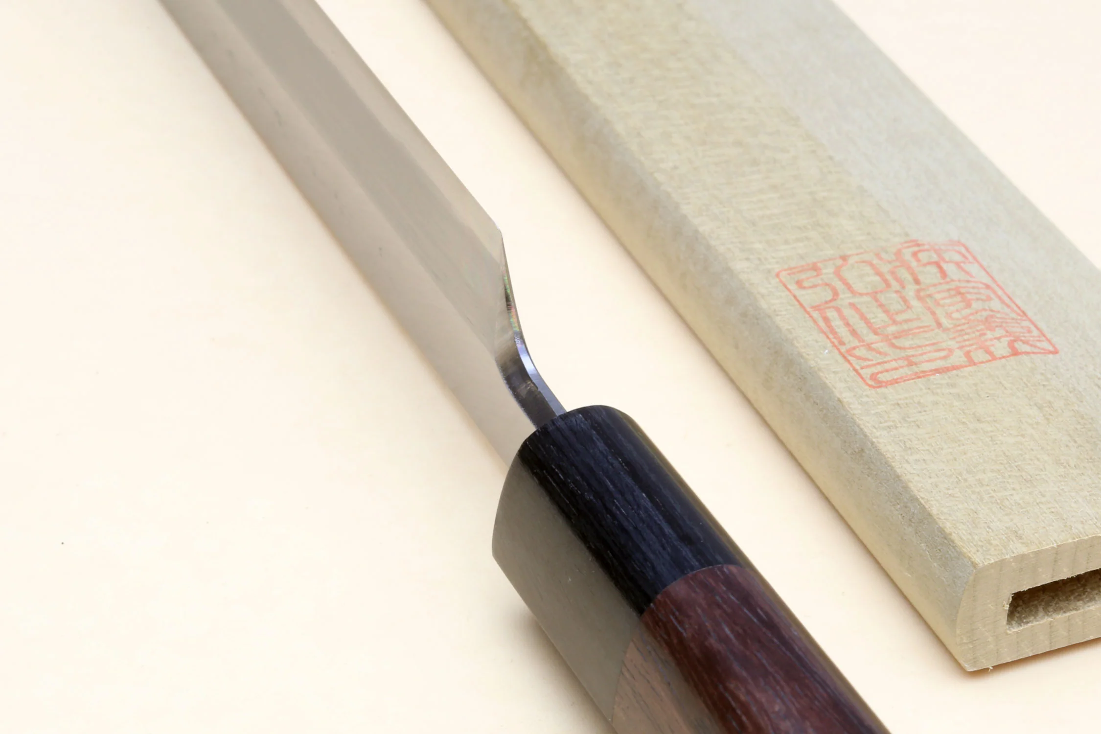 Yoshihiro Hongasumi White Steel Sakimaru Takobiki Sushi Sashimi Japanese Knife Rosewood Handle - Image 5