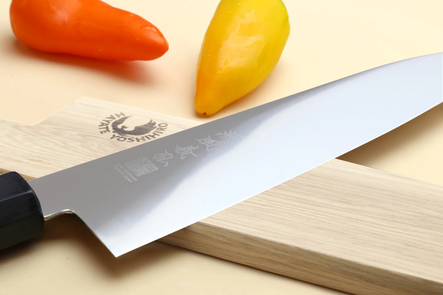 Yoshihiro AUS10 Ice Hardened Stainless Steel Gyuto Japanese Chef Knife Shitan Rosewood Handle - Image 3