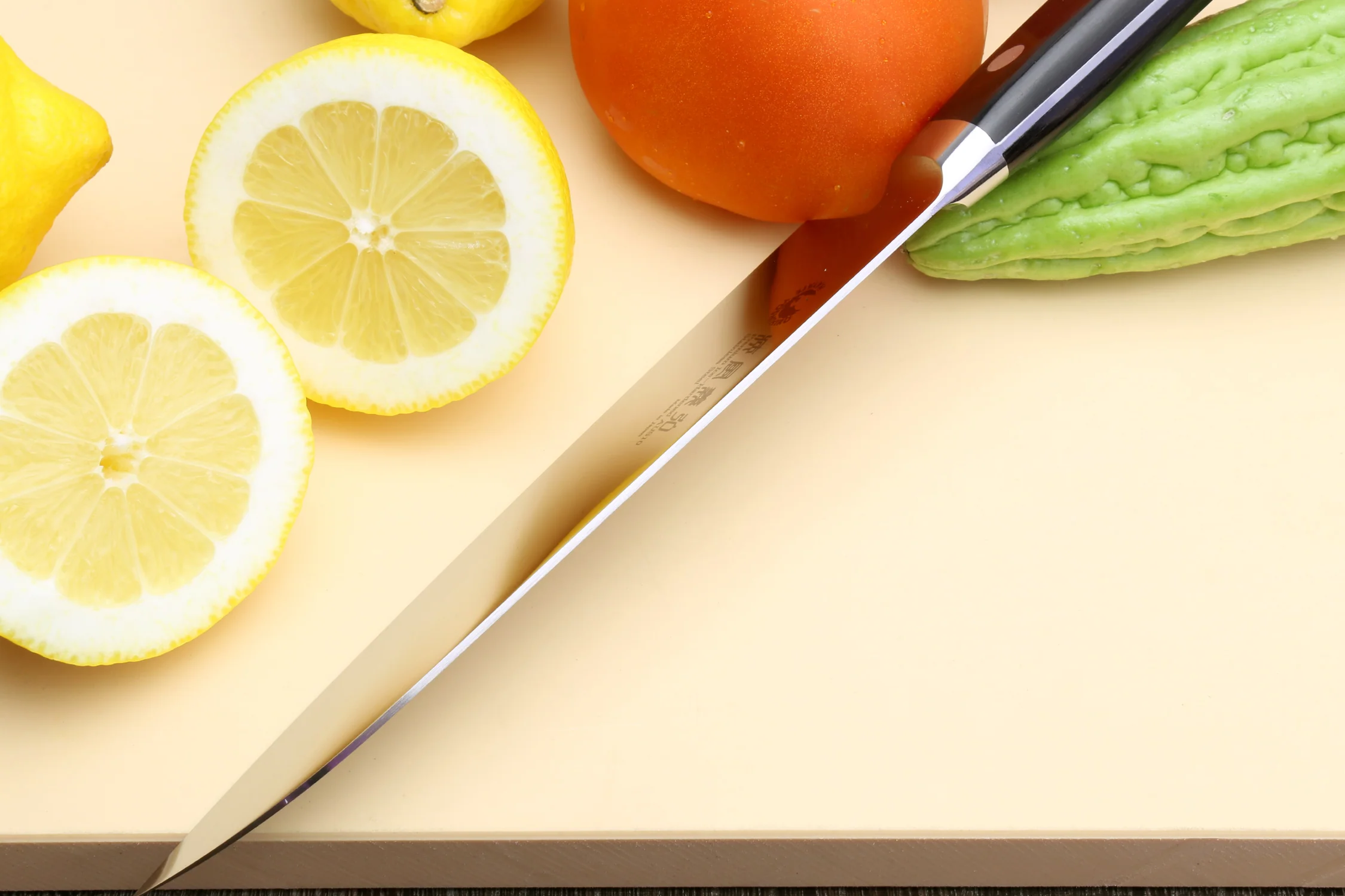 Yoshihiro Inox Stain-resistant Aus-10 Steel Ice Hardened Santoku - Image 5