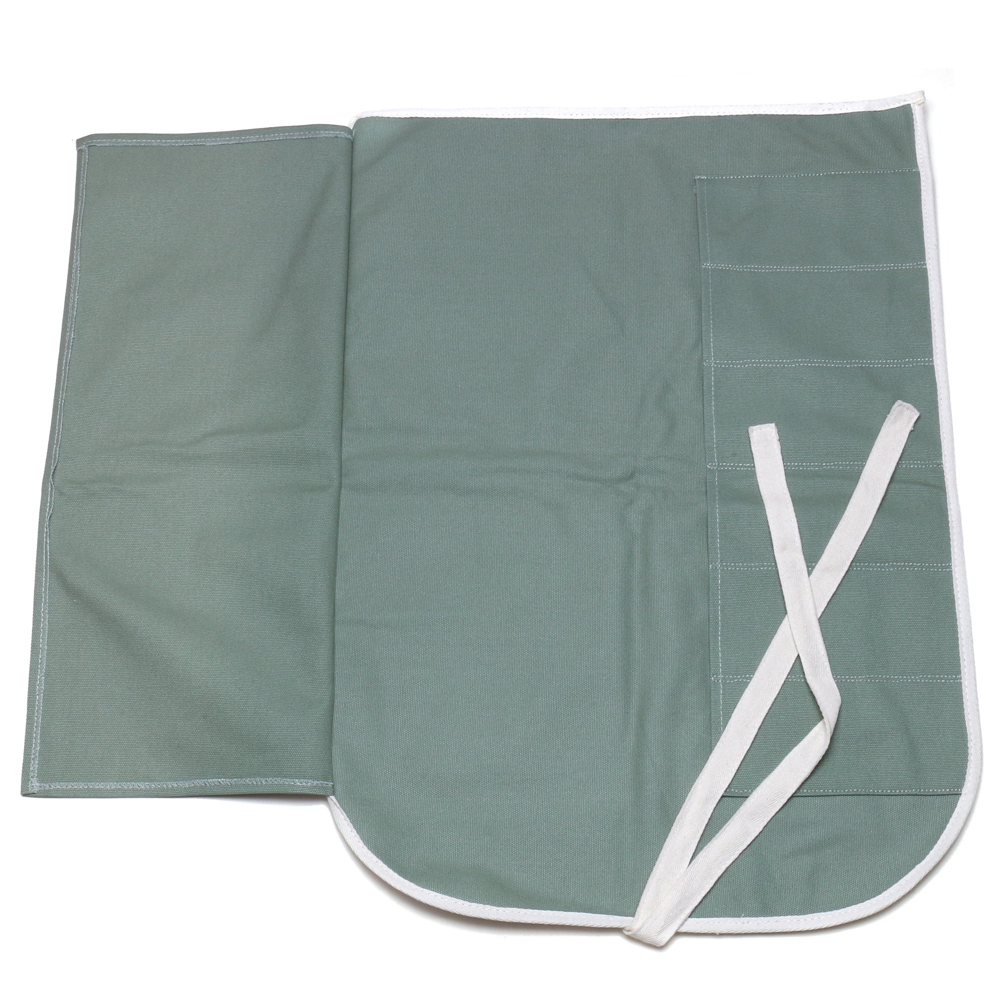 Yoshihiro Japanese Knife Cotton Pouch Bag Olive-Green Color (6 Slots) - Image 6