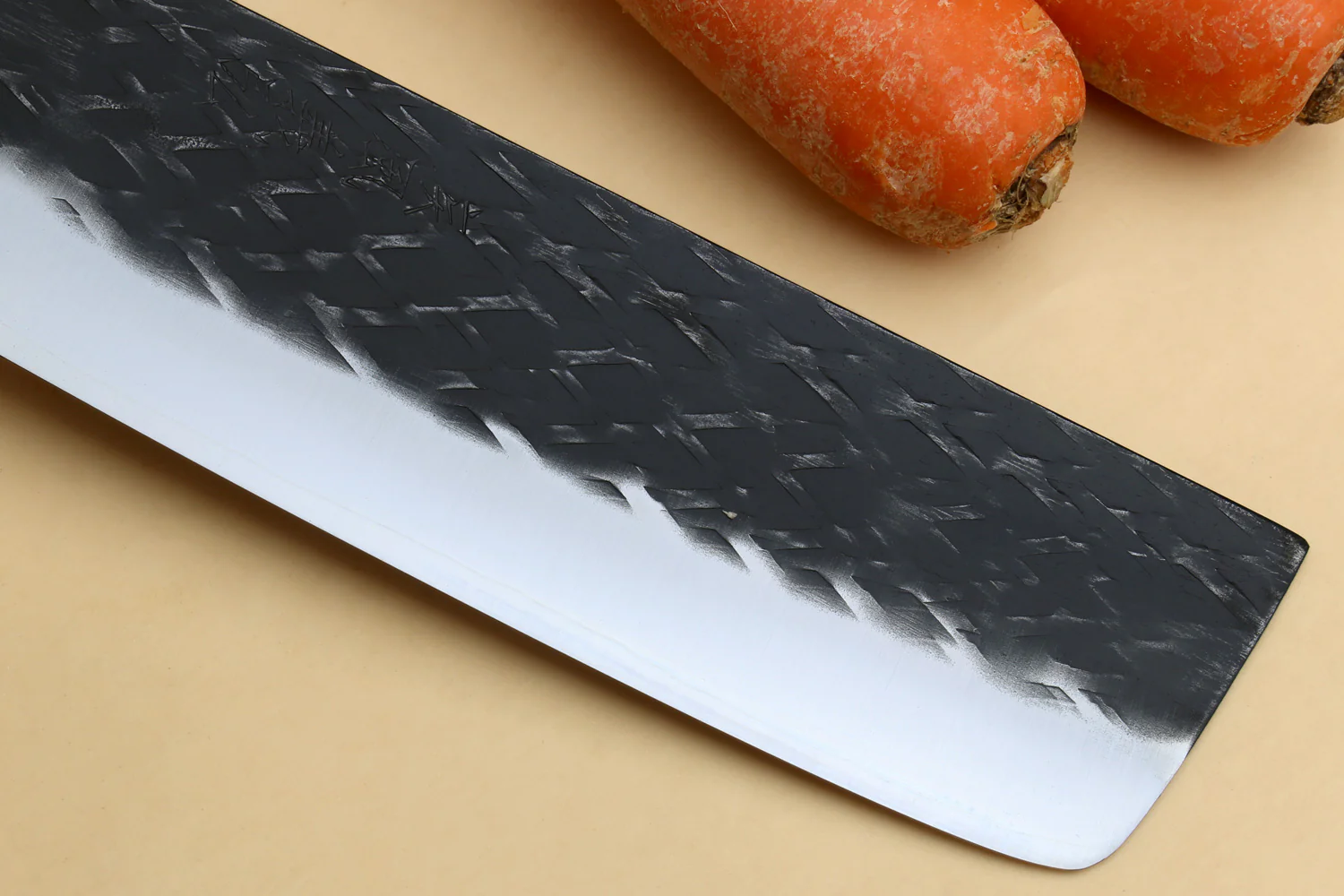 Yoshihiro Kurouchi Stainless Clad Nashiji High Performance SLD Nakiri & Petty 2pc Knife Set - Image 9