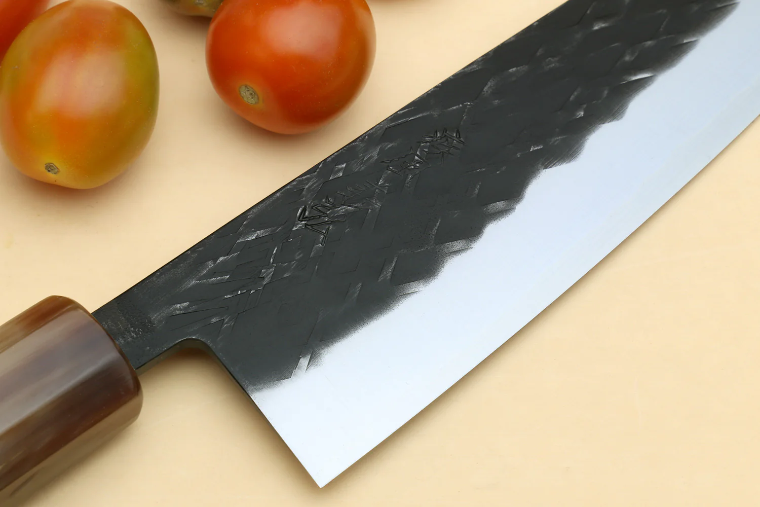 Yoshihiro Kurouchi Stainless Clad Nashiji High Performance SLD Santoku & Petty 2pc Knife Set - Image 7