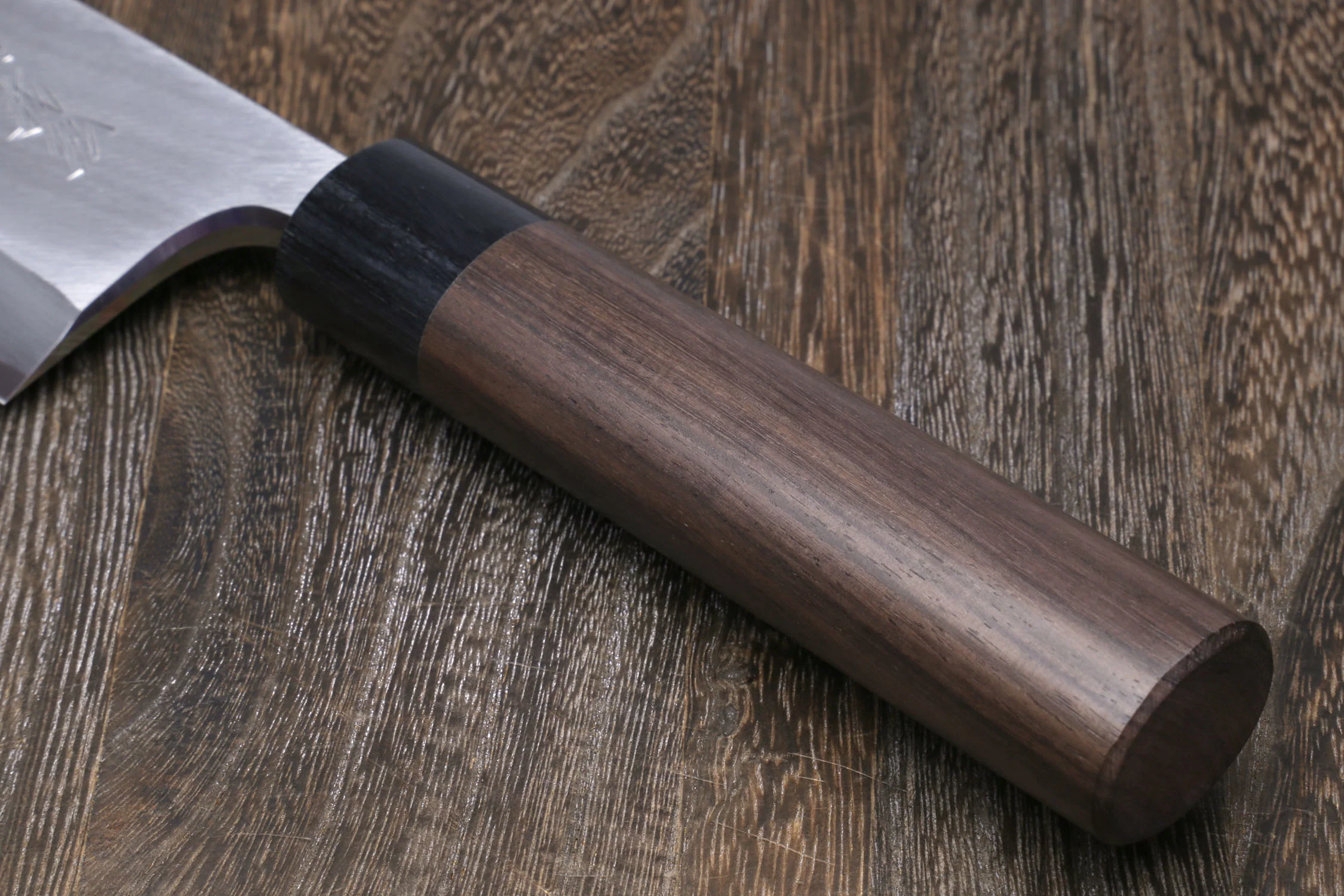 Yoshihiro Left Handed Kasumi White Steel Deba Fish Fillet Knife Shitan Handle - Image 7