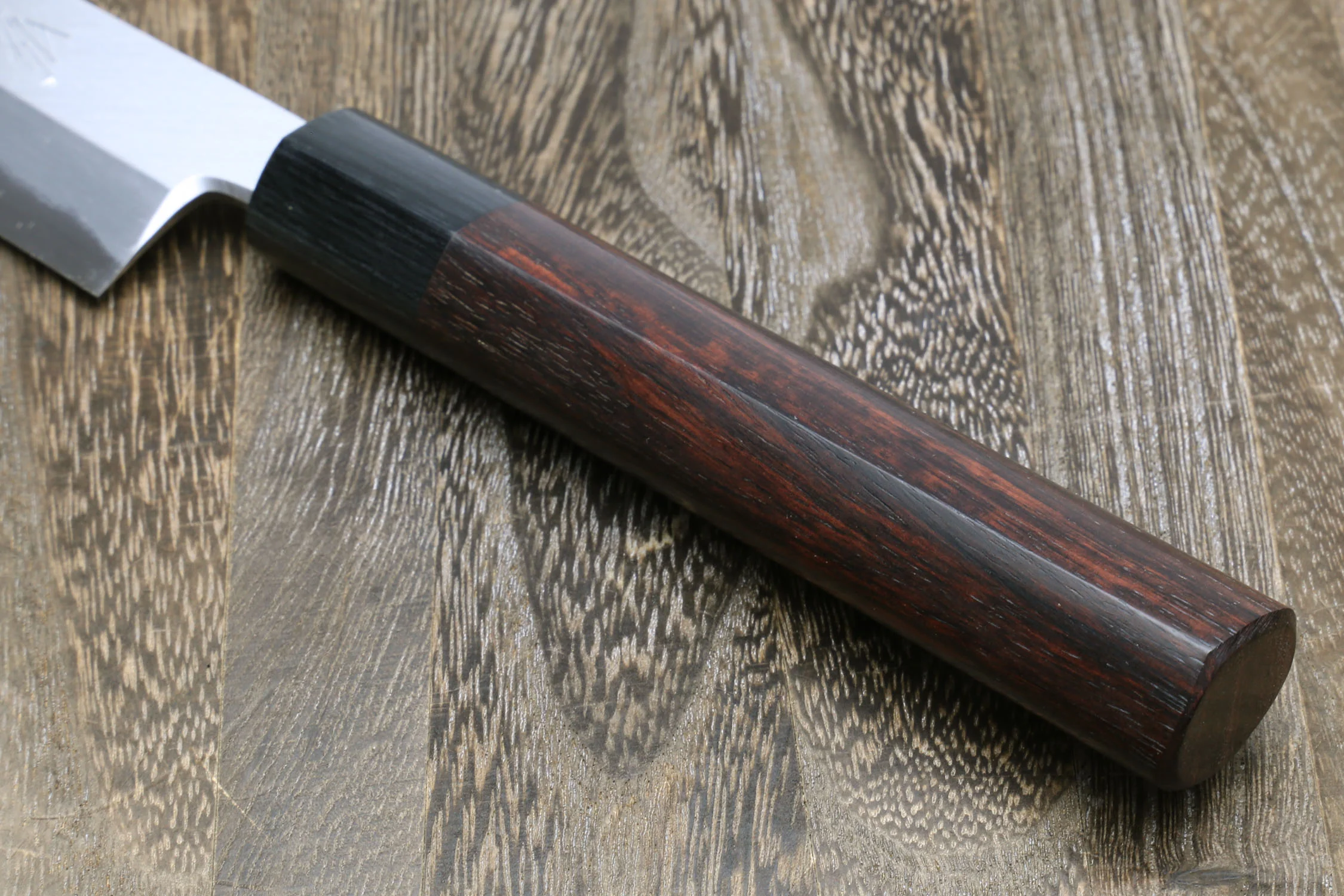 Yoshihiro Left Handed Kasumi White Steel Yanagi Sushi Sashimi Japanese Knife Shitan Handle - Image 6