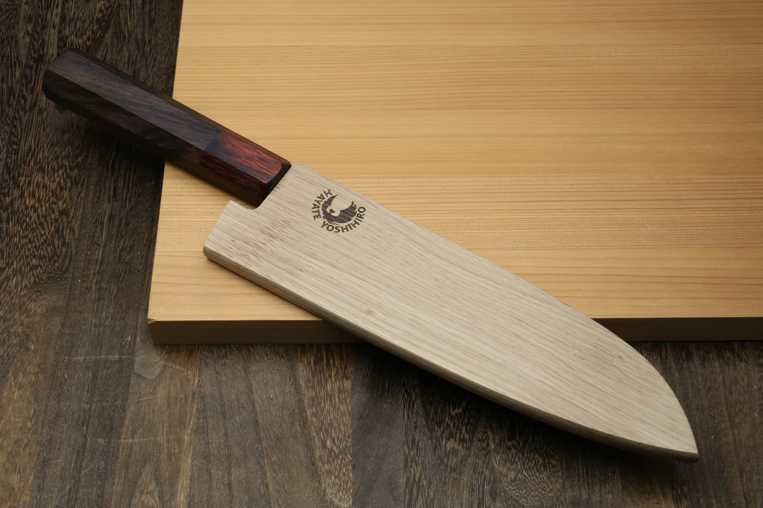 Yoshihiro Magnetic Oak Wood Saya Cover Blade Protector for Santoku - Image 10