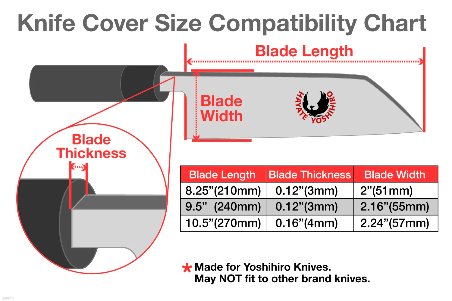 Yoshihiro Magnolia Wooden Blade Protector Saya Cover for Double-Edged Kiritsuke - Image 6