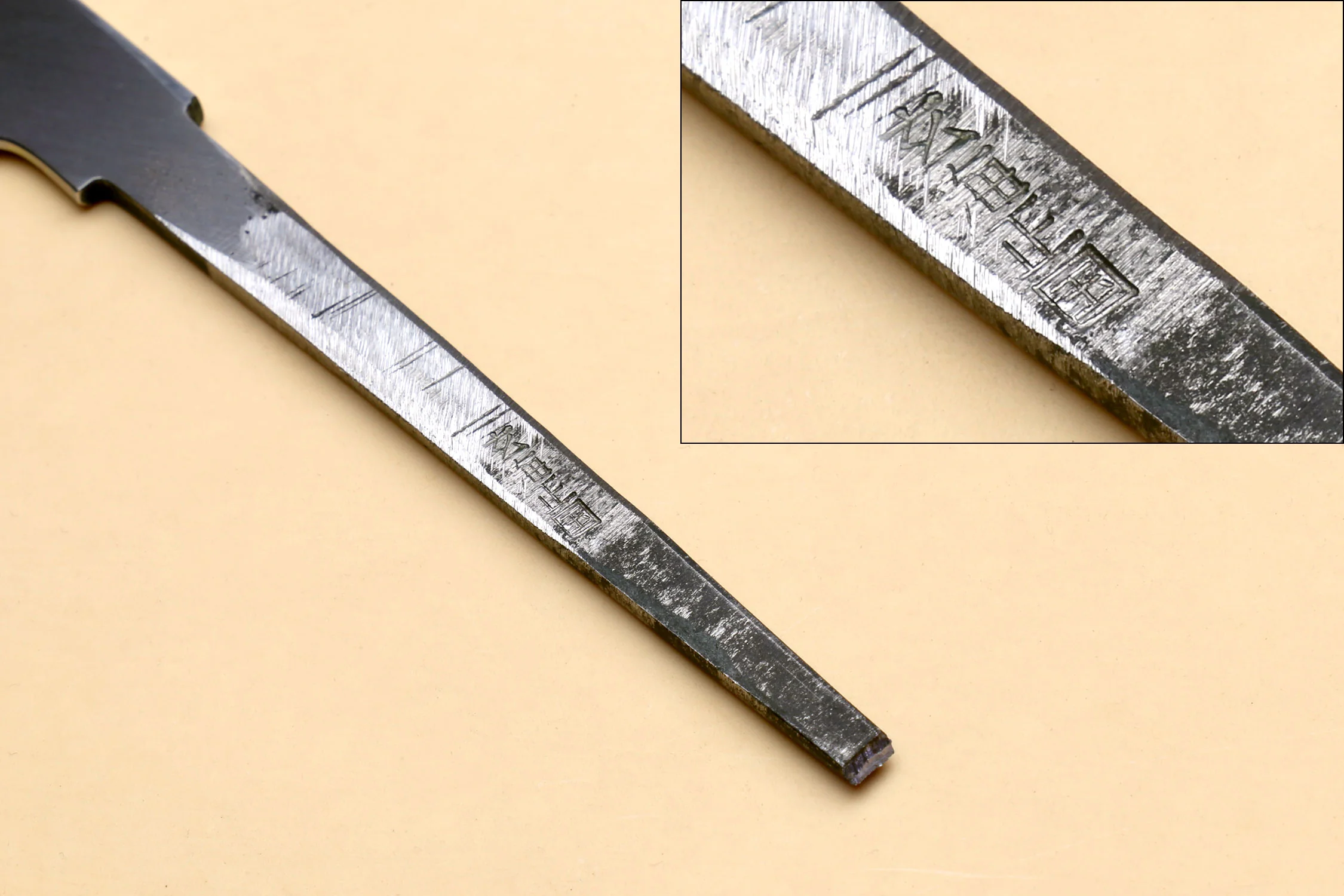 Yoshihiro Mizu Yaki Honyaki Mirror Finished Mt.Fuji with Crescent Moon Sakimaru Takobiki Premium Silver Ring Ebony Handle - Image 9