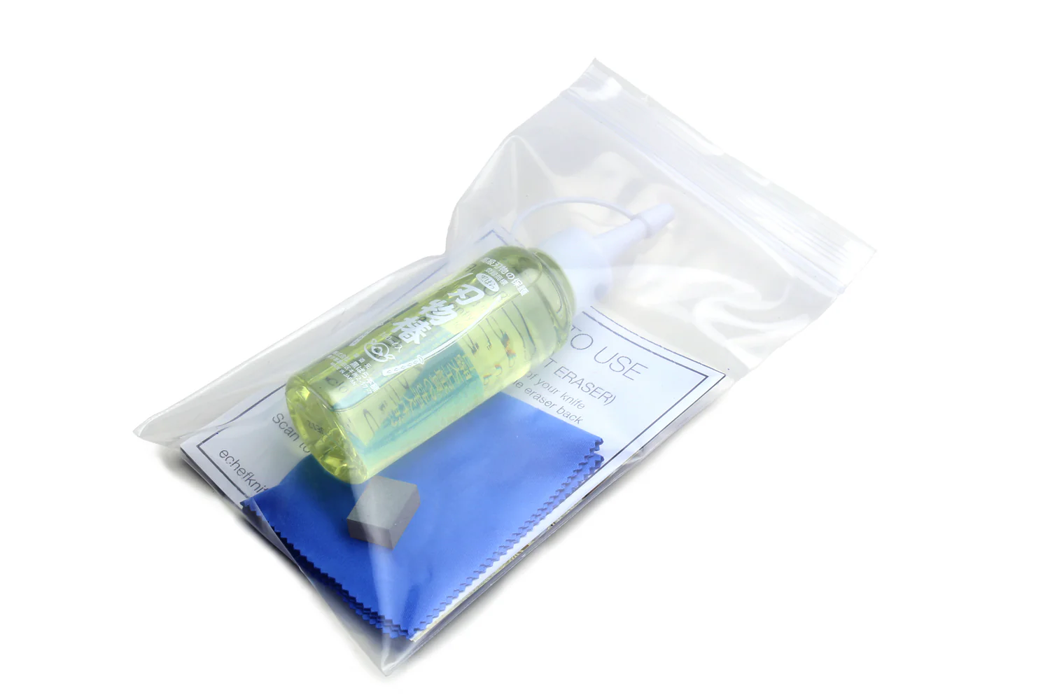 Yoshihiro Tsubaki Oil 3.4 oz & Sabitori Rust Eraser Set - Image 6