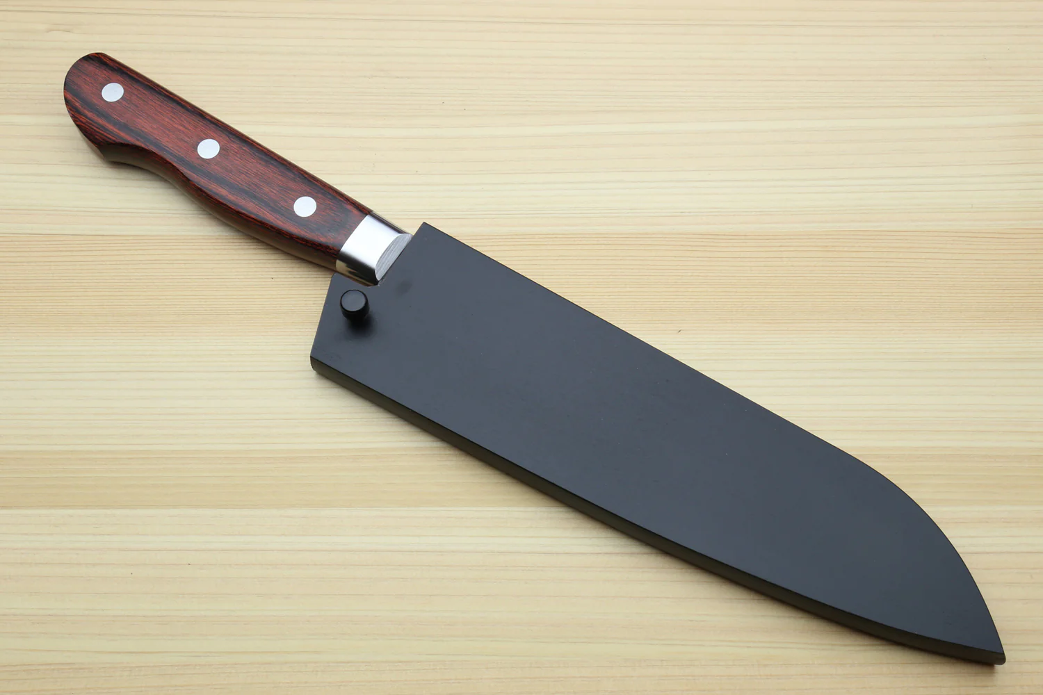 Yoshihiro VG-10 16 Layer Hammered Damascus Stainless Steel Santoku Chef knife - Image 10