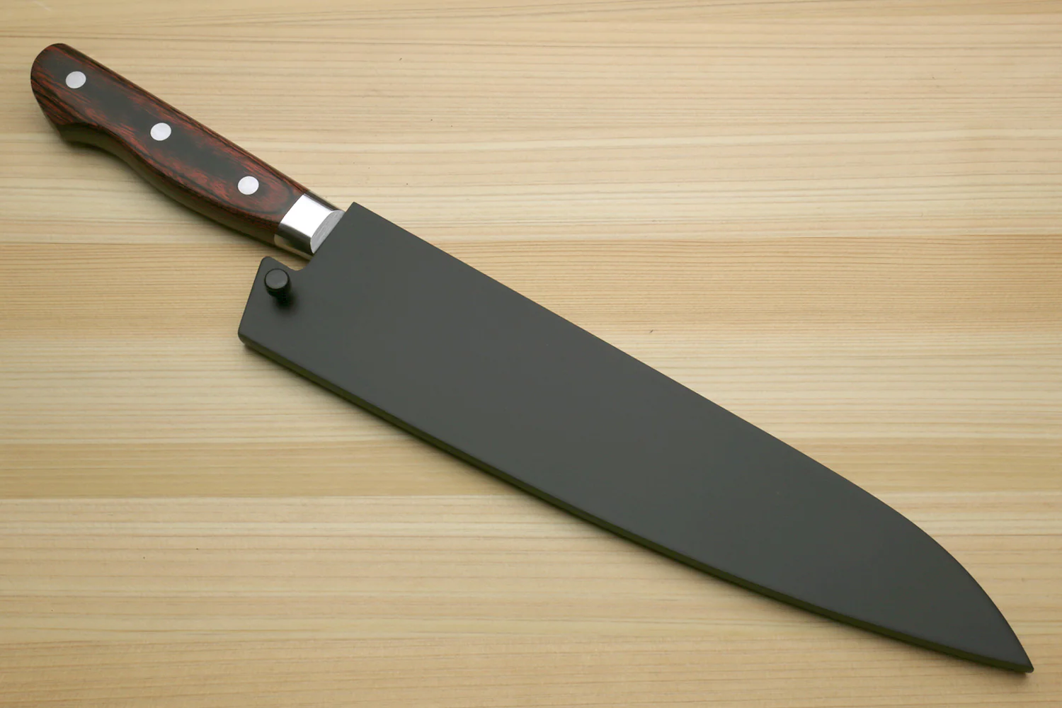 Yoshihiro VG-10 16 Layer Hammered Damascus Stainless Steel Gyuto Chefs Knife 9.5" (240mm) - Image 10