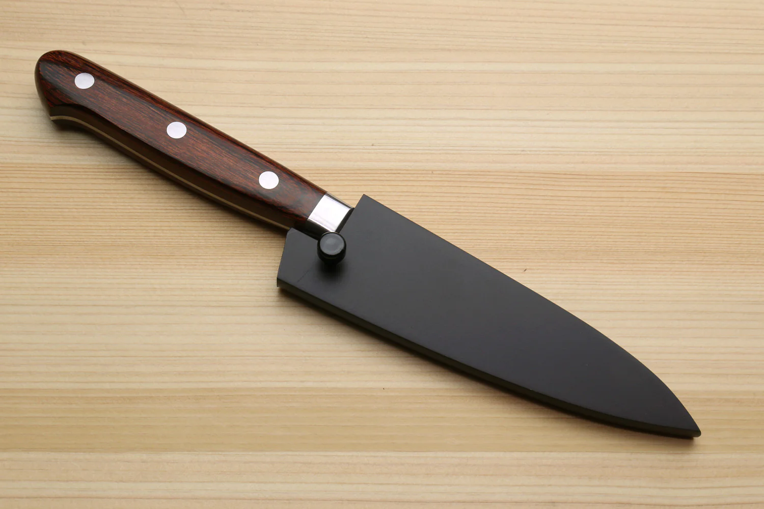 Yoshihiro VG-10 16 Layer Hammered Damascus Stainless Steel Paring Knife 3.2" - Image 10